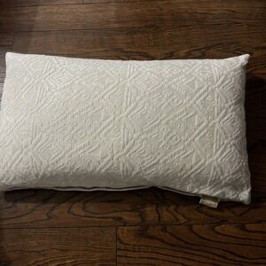 Devi Designs Geometric Boho Cream Lumbar Pillow 24" X 14" Chenille Read Desc